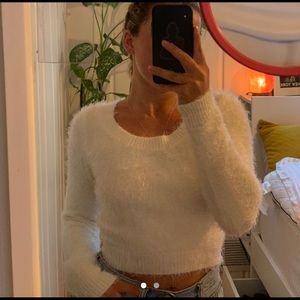 American Apparel Fuzzy Cropped Sweater